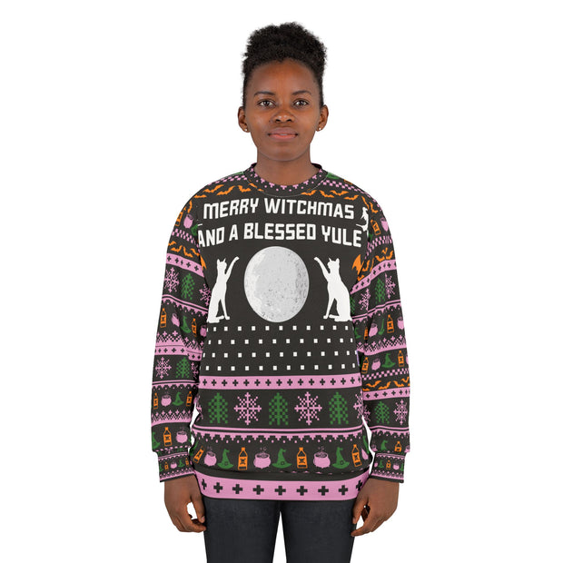 Merry Witchmas and Blessed Yule Ugly Sweater