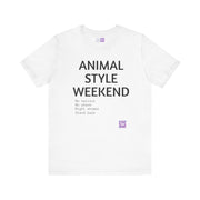 Funny Novelty T-Shirt, Animal Style Weekend Shirt, Weekend Mode Tee, Funny Weekend Quote T-Shirt, Casual Weekend Shirt