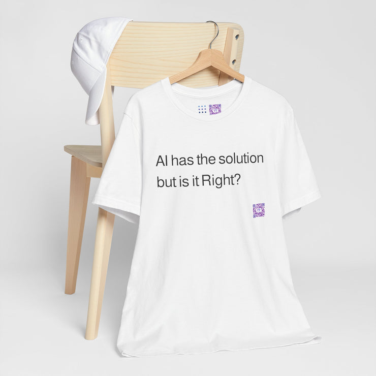 AI Solution T-Shirt, Thought-Provoking T-Shirt, Fun AI Graphic Tee, Witty Tech Shirt, AI Humor Design, Trendy AI Shirt