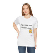 My Smile is on Upside Down Funny Tee, Cute Emoji Face Graphic Shirt, Humorous Statement T-Shirt