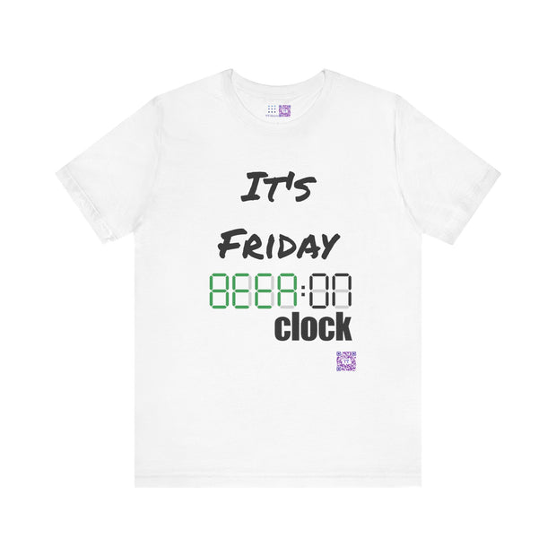 It's Friday Beer O Clock Funny Drinking T-Shirt, Weekend Party Tee, Present for Beer Lovers