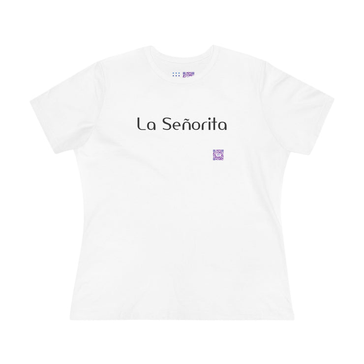 La Senorita T-Shirt Handwritten Style Graphic Tee Trendy Fashion Statement Design Casual Wear