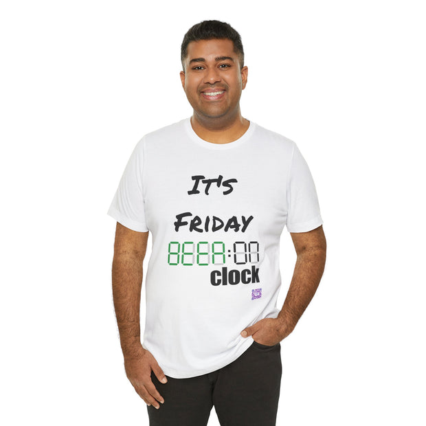 It's Friday Beer O Clock Funny Drinking T-Shirt, Weekend Party Tee, Present for Beer Lovers