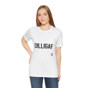 Funny DILLIGAF Shirt, QR Code T-Shirt, Humorous Graphic Tee, Sarcastic Shirt, Direct-To-Garment Print, Bold Statement Tee