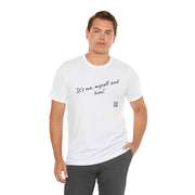 It's me myself and him printed T-shirt, Funny slogan shirt, Present for him, Unique design tee