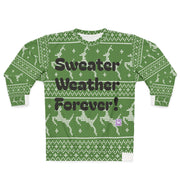 Unisex Sweatshirt with 'Sweater Weather Forever' Reindeer Design