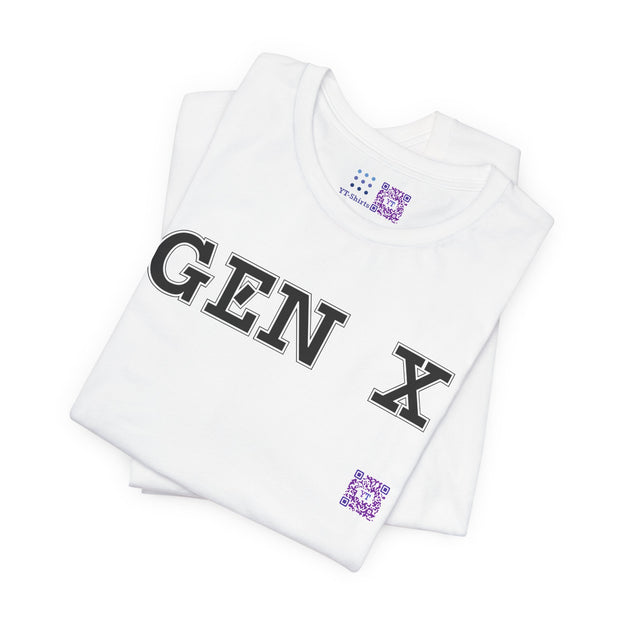 Gen X T-Shirt Vintage Style Gen X Shirt Funny Gen X Graphic Tee Unique Gift for Gen Xers Cool Generation X T Shirt