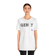 Gen Y T-Shirt Trendy Graphic Tee Fun GenY Print Shirt Casual Everyday Wear Unique Stylish Gift for Millennials Cool Apparel