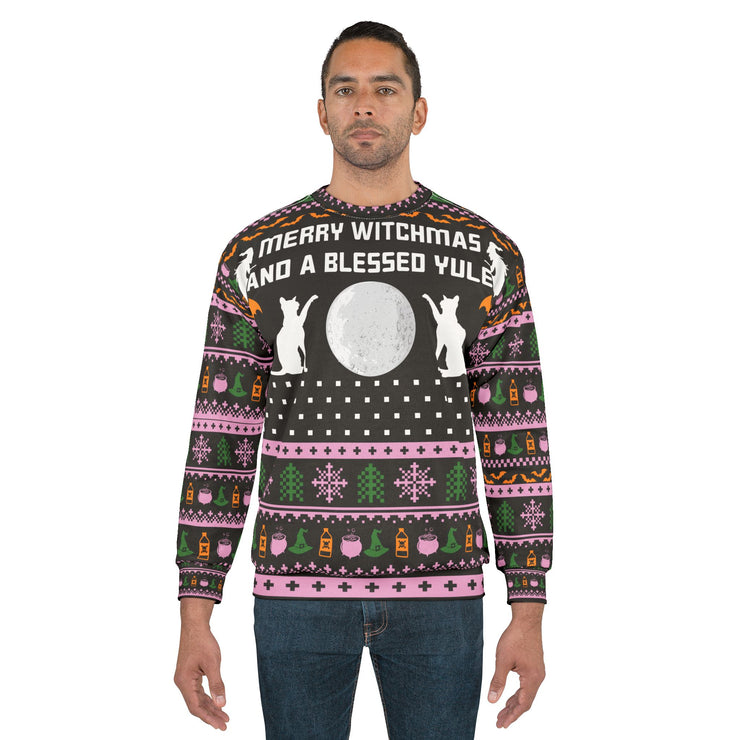 Merry Witchmas and Blessed Yule Ugly Sweater