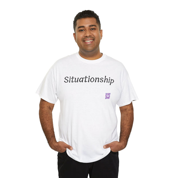 Funny Situationship T Shirt, QR Code Tee, Trendy Humorous T Shirt, Unique Graphic Shirt, Humor Present Idea, Casual Wear Shirt