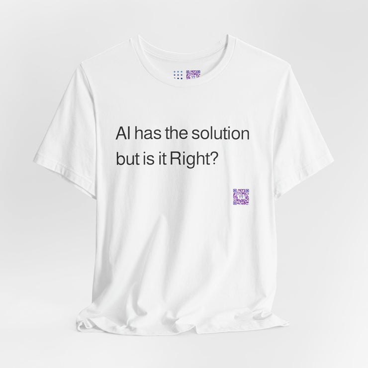 AI Solution T-Shirt, Thought-Provoking T-Shirt, Fun AI Graphic Tee, Witty Tech Shirt, AI Humor Design, Trendy AI Shirt