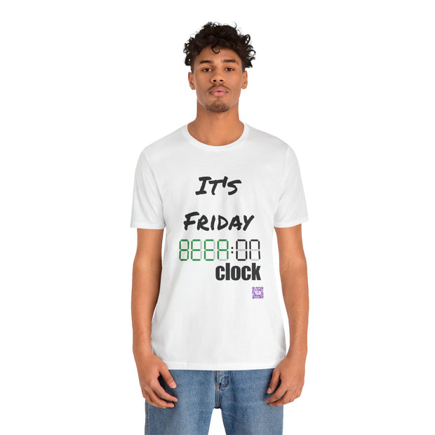 It's Friday Beer O Clock Funny Drinking T-Shirt, Weekend Party Tee, Present for Beer Lovers