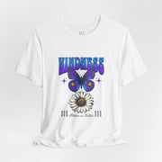 Butterfly & Daisy Flower Unisex Jersey Short Sleeve Tee