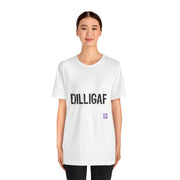 Funny DILLIGAF Shirt, QR Code T-Shirt, Humorous Graphic Tee, Sarcastic Shirt, Direct-To-Garment Print, Bold Statement Tee