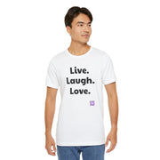 Live Laugh Love T-Shirt Inspirational Quote Shirt Positive Vibes Tee Motivational Shirt Fun Casual Wear Trendy Top