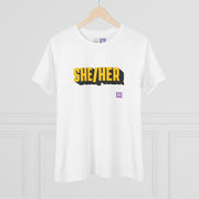 SHE HER Pronoun T-Shirt, Bold Text Graphic Tee, Unisex Casual Top, Inclusive Gender Identity Shirt