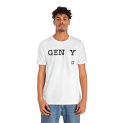 Gen Y T-Shirt Trendy Graphic Tee Fun GenY Print Shirt Casual Everyday Wear Unique Stylish Gift for Millennials Cool Apparel