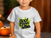 Halloween Boo Crew T-Shirt, Halloween Party Shirt, Spooky Halloween Tee, Halloween Graphic Tee, Boo Crew Shirt, Pumpkin Face Baby Jersey Short Sleeve Tee