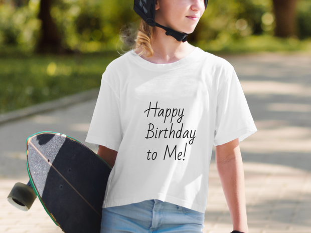 Happy Birthday to Me T-Shirt, Birthday Celebration Shirt, Fun Birthday Tee, Celebration Apparel, Birthday Party Outfit, Birthday Idea Youth Short Sleeve T-Shirt