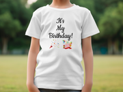 It's My Birthday T-Shirt, Birthday Celebration T-Shirt, Birthday Party Shirt, Fun Birthday Tee, Birthday Cake Confetti Shirt, Cute Birthday Youth Short Sleeve T-Shirt