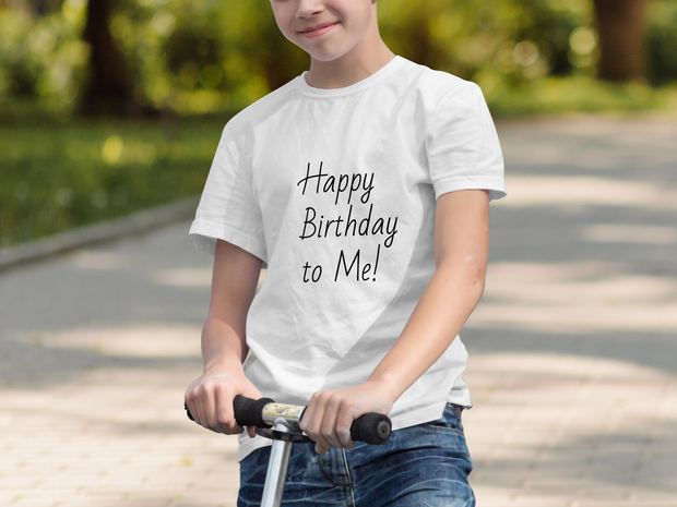 Happy Birthday to Me T-Shirt, Birthday Celebration Shirt, Fun Birthday Tee, Celebration Apparel, Birthday Party Outfit, Birthday Idea Youth Short Sleeve T-Shirt