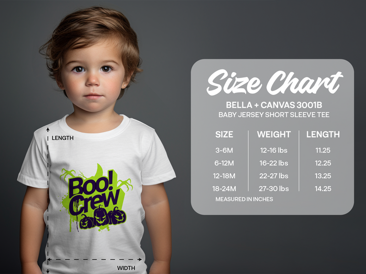 Halloween Boo Crew T-Shirt, Halloween Party Shirt, Spooky Halloween Tee, Halloween Graphic Tee, Boo Crew Shirt, Pumpkin Face Baby Jersey Short Sleeve Tee