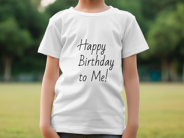 Happy Birthday to Me T-Shirt, Birthday Celebration Shirt, Fun Birthday Tee, Celebration Apparel, Birthday Party Outfit, Birthday Idea Youth Short Sleeve T-Shirt