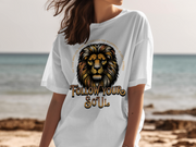 Follow Your Soul Lion T-Shirt, Motivational Quote Graphic Tee, Inspirational Animal Print, Empower Your Spirit, Unisex Casual Shirt