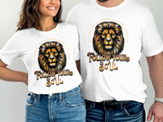 Follow Your Soul Lion T-Shirt, Motivational Quote Graphic Tee, Inspirational Animal Print, Empower Your Spirit, Unisex Casual Shirt