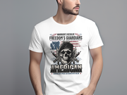 Warriors Resolve Freedoms Guardians - Warrior's Resolve Freedom's Guardians Vietnam War Skull T-Shirt, American Pride Graphic Tee, Serving with Valor Top