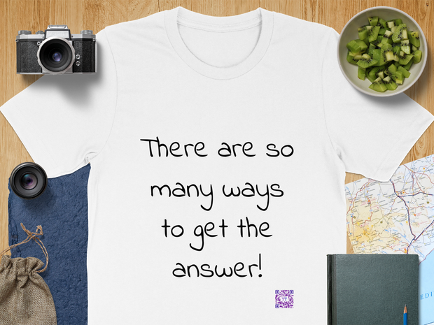 So Many Ways to get an Answer. Motivational T-Shirt, Inspirational Quote Shirt, Positive Thinking T-Shirt, Encouraging Words Tee