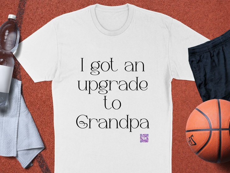 Funny Grandpa Upgrade T-Shirt, Grandpa Announcement Shirt, New Grandparent Present Tee, Father's Day Grandpa Shirt