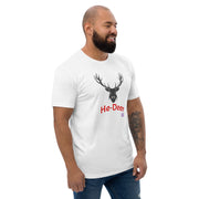 He Deer Stag T-Shirt, Fun Deer Head Shirt, Unique Graphic Tee, Comfortable Casual Wear, Present for Outdoorsy People, Trendy Wildlife Shirt