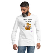 Funny Oil Be There For You Long Sleeve T-Shirt, Happy Oil Jug Thumbs Up  Long Sleeve Tee, Quirky Graphic Print Long Sleeve Top, Fun Cartoon Character Long Sleeve Shirt