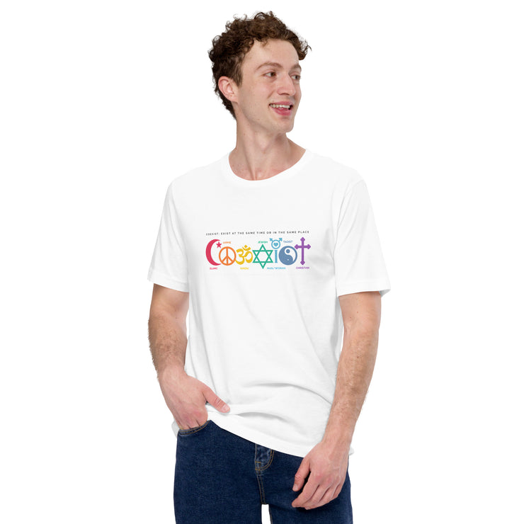 Human Coexistence - Non-Binary - Gay - Lesbian - Bisexual - Jewish - Hindu - Buddha - Christianity - Wicca - Pagan -Unisex t-shirt