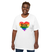 Pride Heart - Gay Pride Heart - Lesbian Pride - Pride Month - Bisexual Pride - Non-Binary Pride - Trans Pride - Unisex t-shirt