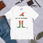 Elf in Training Christmas T-Shirt, Cute Elf Outfit Tee, Holiday Season Shirt, Christmas Present Idea, Festive Christmas Shirt