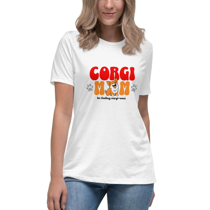 Corgi Mom Women's Relaxed T-Shirt