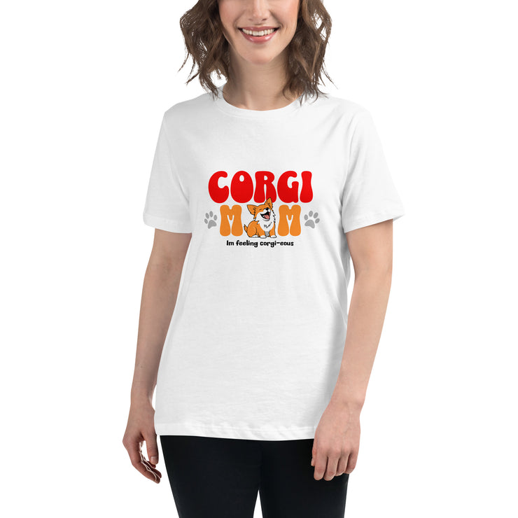 Corgi Mom Women's Relaxed T-Shirt