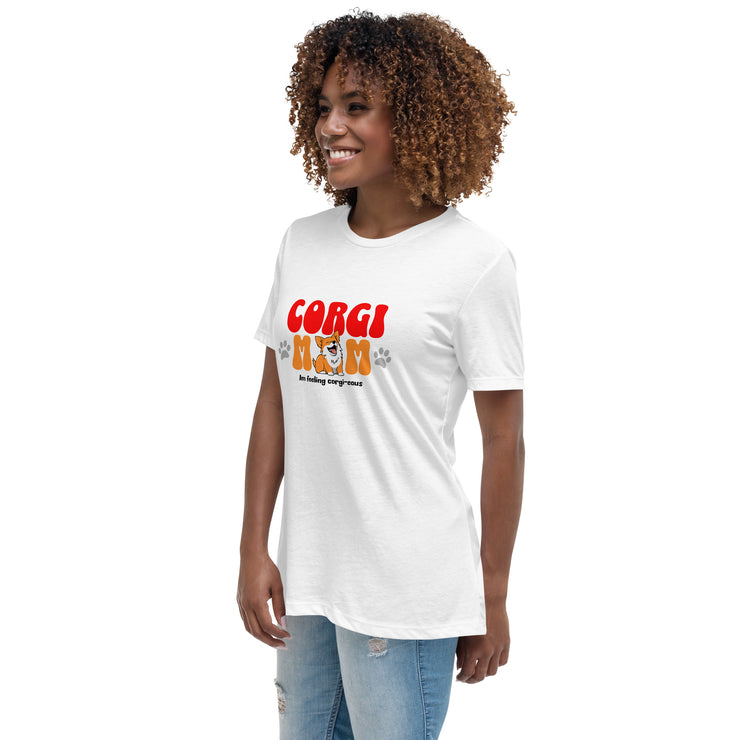 Corgi Mom Women's Relaxed T-Shirt