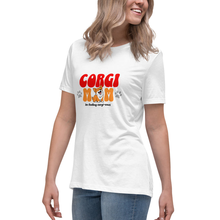 Corgi Mom Women's Relaxed T-Shirt