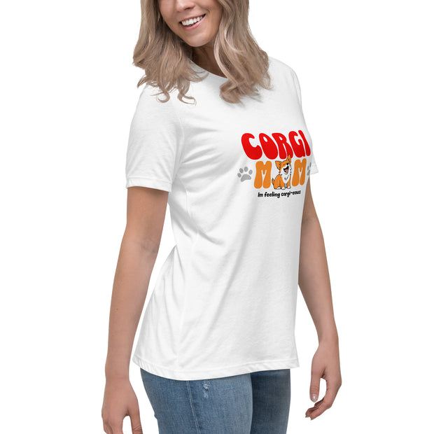 Corgi Mom Women's Relaxed T-Shirt