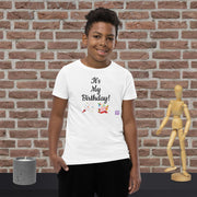 It's My Birthday T-Shirt, Birthday Celebration T-Shirt, Birthday Party Shirt, Fun Birthday Tee, Birthday Cake Confetti Shirt, Cute Birthday Youth Short Sleeve T-Shirt