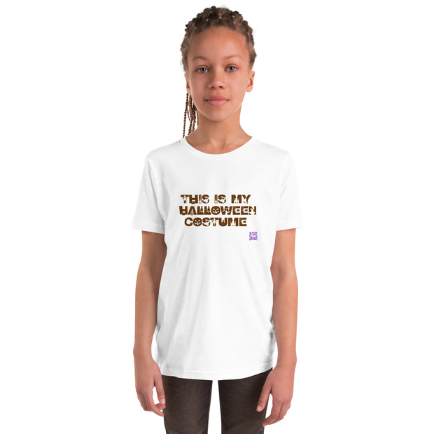 This is My Halloween Costume Youth T-Shirt, Funny Halloween Shirt, Spooky Holiday Tee, Simple Halloween Outfit